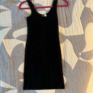Nordstrom bp. Black Cotton Stretch Bodycon Dress